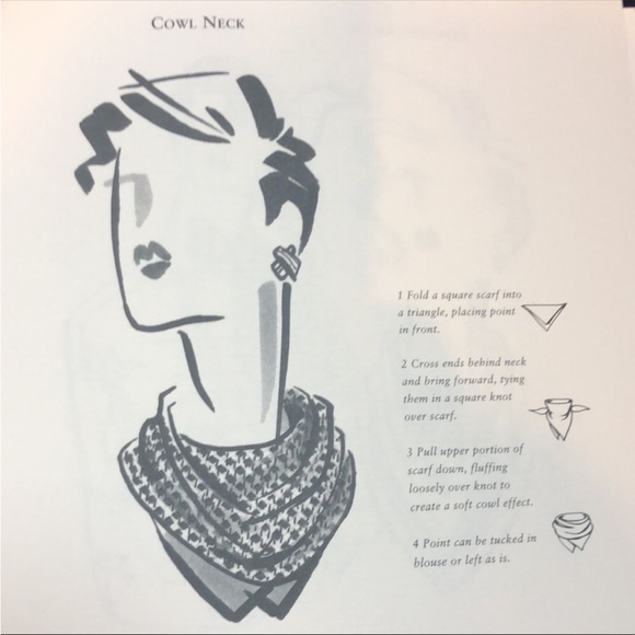 VTG Robinson Golluber Patchwork square scarf Blue White - Picture 9 of 10